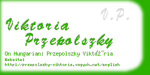viktoria przepolszky business card